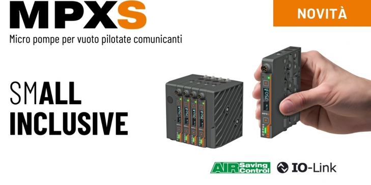 [NUOVO] Micro-pompe per vuoto pilotate comunicanti serie MPXS