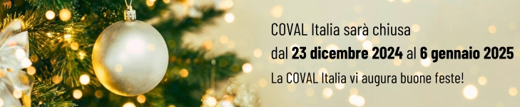 COVAL Italia sarà chiusa dal 23 dicembre 2024 al 6 gennaio 2025